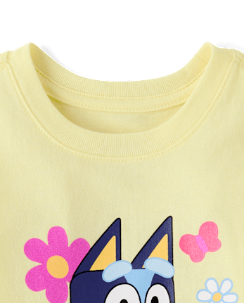 Baby And Toddler Girls Bluey™ Floral Graphic Tee