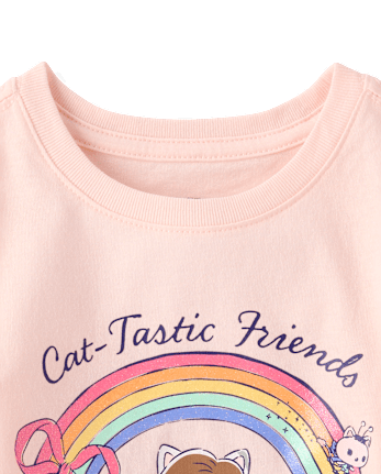 Baby And Toddler Girls Gabby's Dollhouseâ¢ Rainbow Graphic Tee