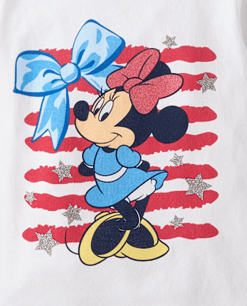 Baby And Toddler Girls Minnie Mouseâ¢ Americana Graphic Tee