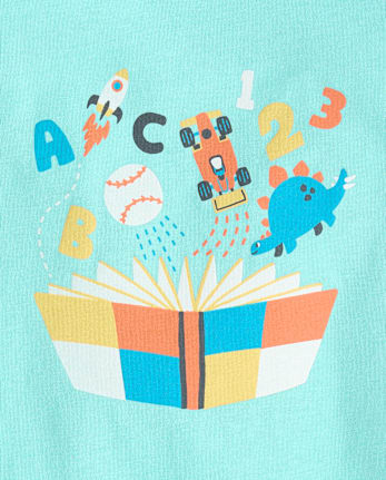 Baby And Toddler Boys Book Graphic Tee