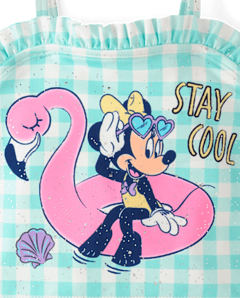 Toddler Girls Minnie Mouseâ¢ Gingham Tankini Swimsuit