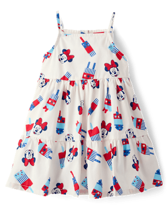 Toddler Girls Minnie Mouse™ Americana Tiered Dress