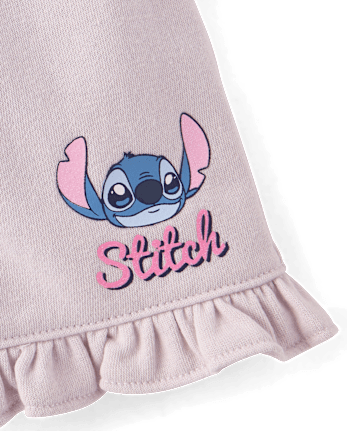 Toddler Girls Stitch Flutter 2-Piece Outfit Set