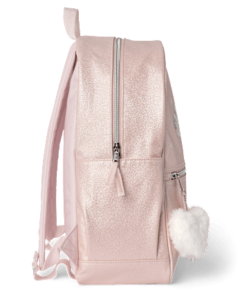 Girls Shimmer Shakey Heart Backpack