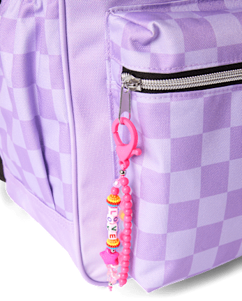 Girls Friendship Bracelet Checkered Backpack