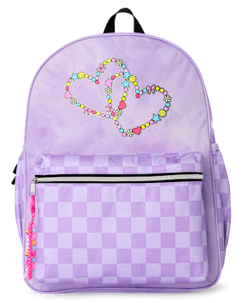 Girls Friendship Bracelet Checkered Backpack