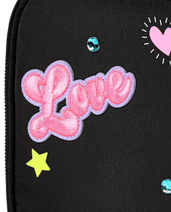 Girls Embroidered Patch Lunchbox