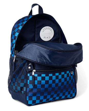 Boys Checkered Backpack 2-Piece Set