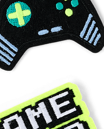 Boys Embroidered Video Game Patch 4-Pack
