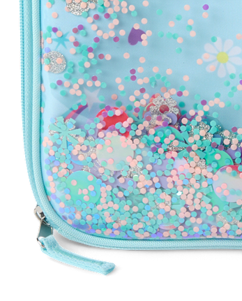 Boîte à lunch à paillettes tremblantes pour filles