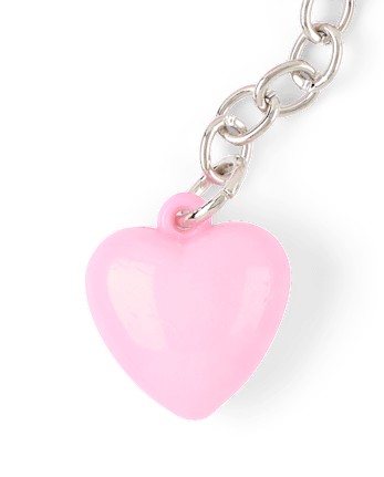 Girls Heart Bag Charm