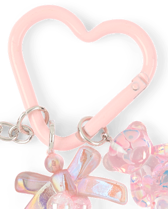 Girls Heart Bag Charm
