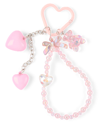 Girls Heart Bag Charm