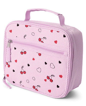 Girls Cherry Corduroy Lunchbox