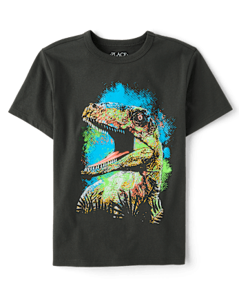 Boys Dino Head Graphic Tee