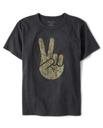 Boys Peace Sign Graphic Tee