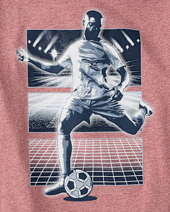 Boys Soccer Player Graphic Tee