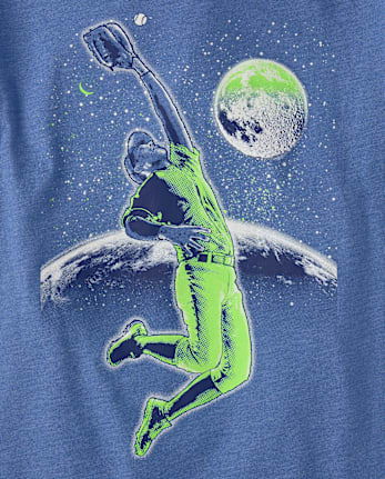 Boys Baseball Player Graphic Tee