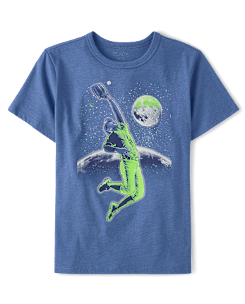 Boys Baseball Player Graphic Tee