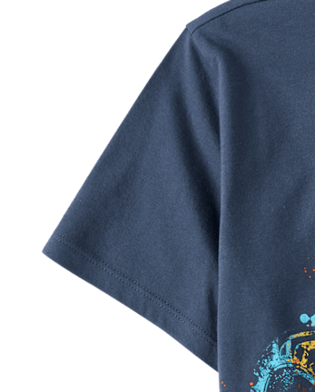 Boys Monster Truck Drip Graphic Tee