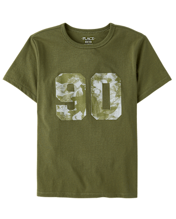 Boys Camo Varsity Graphic Tee