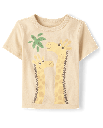 Baby And Toddler Boys Giraffe Graphic Tee