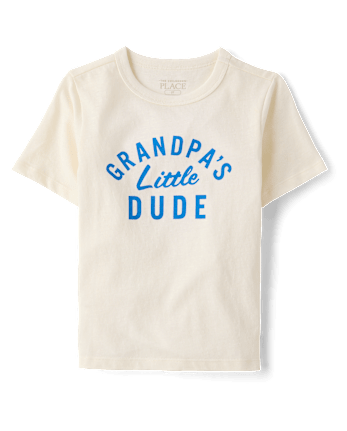 Baby And Toddler Boys Grandpa's Little Dude Graphic Tee