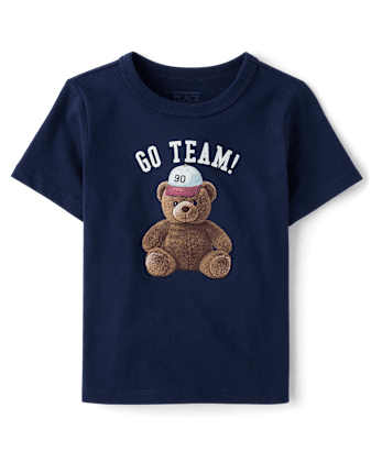 Baby And Toddler Boys Go Team Graphic Tee