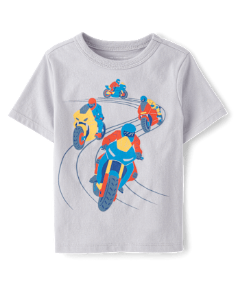 Baby And Toddler Boys Motorcycle Graphic Tee