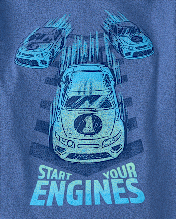 Baby And Toddler Boys Racecar Graphic Tee