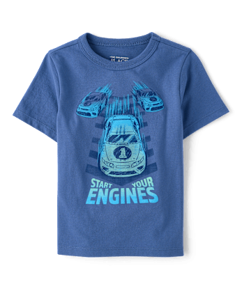 Baby And Toddler Boys Racecar Graphic Tee