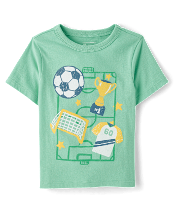 Baby And Toddler Boys Soccer Graphic Tee