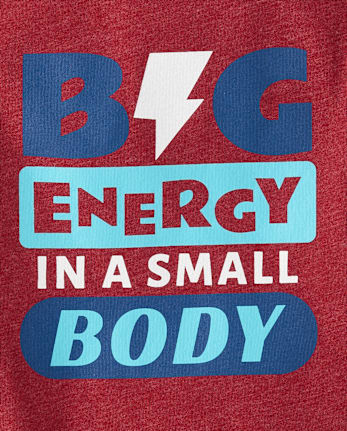 Baby And Toddler Boys Big Energy Graphic Tee