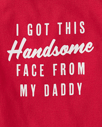 Baby And Toddler Boys Handsome Face Graphic Tee