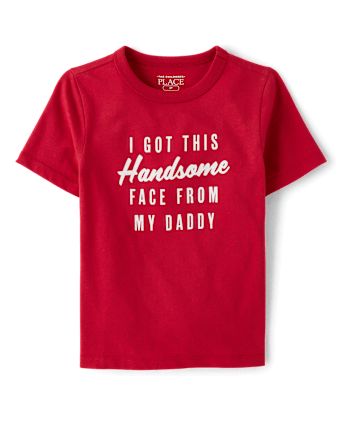 Baby And Toddler Boys Handsome Face Graphic Tee