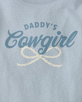Baby And Toddler Girls Daddy's Cowgirl Graphic Tee