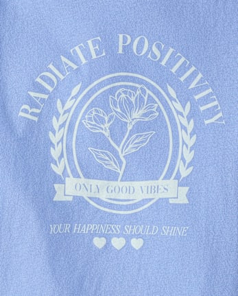 Girls Radiate Positivity Graphic Tee