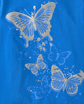 Girls Butterfly Graphic Tee