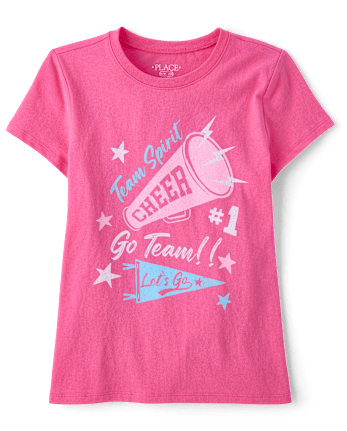 Girls Cheer Graphic Tee