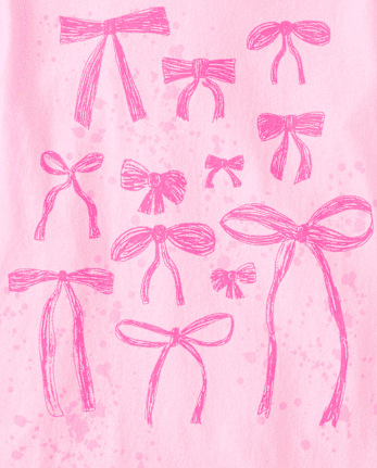 Girls Bow Graphic Tee