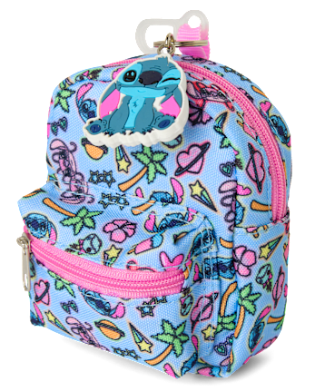 Girls Stitch Mini Backpack Keychain