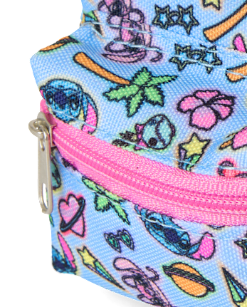 Girls Stitch Mini Backpack Keychain