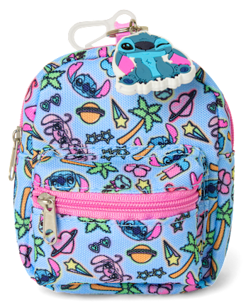 Girls Stitch Mini Backpack Keychain