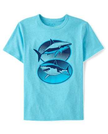 Boys Sharks Graphic Tee