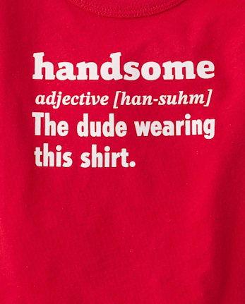 Baby And Toddler Boys Handsome Definition Graphic Tee