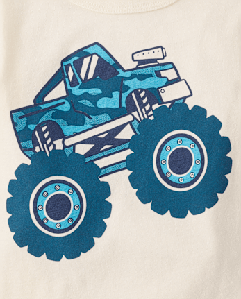 Baby And Toddler Boys Monster Truck Graphic Tee