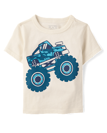 Baby And Toddler Boys Monster Truck Graphic Tee