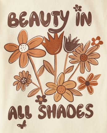 Girls Beauty In All Shades Graphic Tee