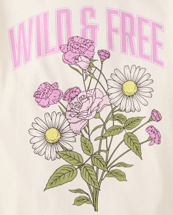 Girls Wild And Free Graphic Tee