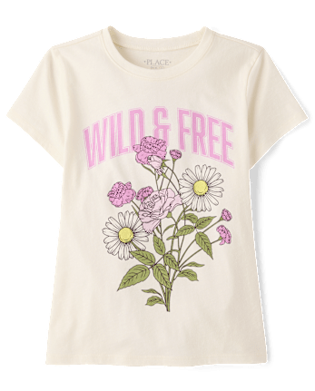 Girls Wild And Free Graphic Tee